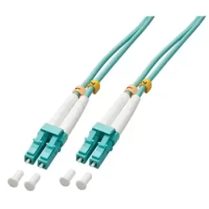 Lindy 46371. Cable length: 2m Fibre optic type: OM3 Connector 1: LC Connector 2: LC Core diameter: 50 m Full duplex