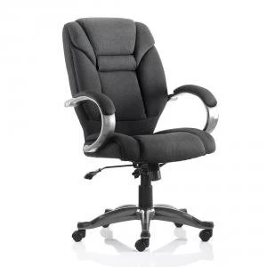 Trexus Galloway Executive Chair With Arms Fabric Black Ref EX000030