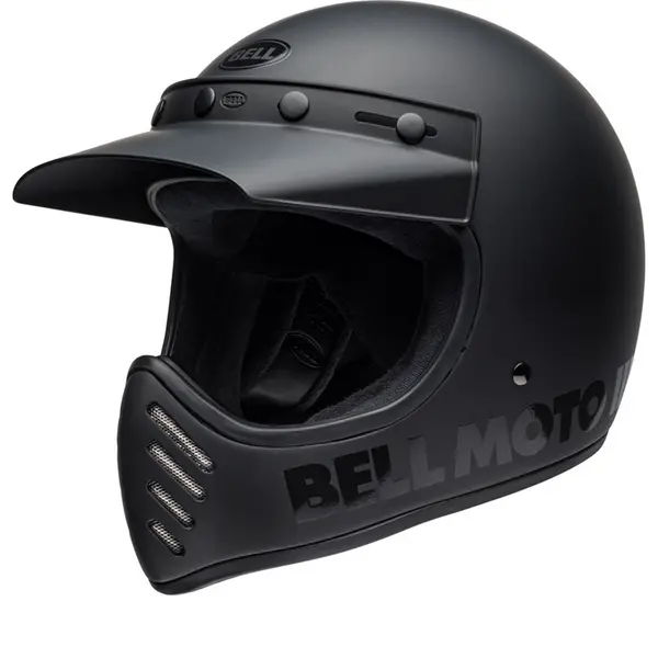 Bell Moto-3 Classic Solid Blackout Full Face Helmet S