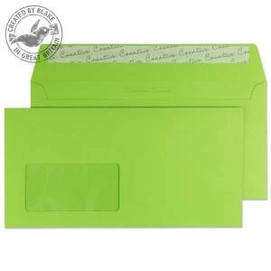 Creative Colour Wallet PS Window Lime Green 120gsm DL 114x229mm