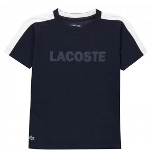 Lacoste Colour Block T Shirt - Navy/Whte 525