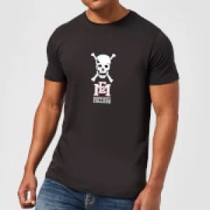 East Mississippi Community College Skull and Logo Mens T-Shirt - Black - S
