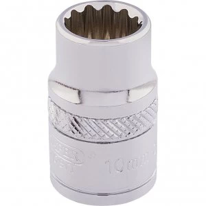 Draper 3/8" Drive Polished Finish Hi Torq Bi Hexagon Socket Metric 3/8" 10mm