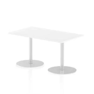 Italia Poseur Table Rectangle 1400800 Top 725 High White