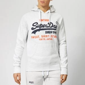 Superdry Mens Sweatshirt Shop Duo Hoody - Ice Marl - S