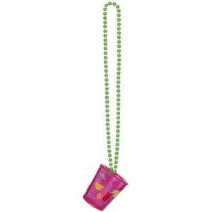 Necklace With Shot Glass Hawaii (Pink)