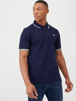 Lacoste Sports Sports Tipped Collar Polo Shirt - Navy, Size 6=Xl, Men