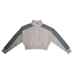 Lonsdale quarter Zip Fleece Womens - Grey