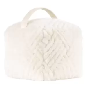 Sonnet Faux Fur Velvet Door Stop