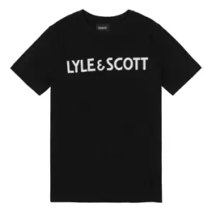 Lyle & Scott Kids Text Tee - Black - 10/11