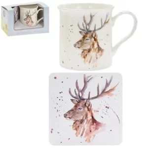 Country Life Mug Coaster Stag