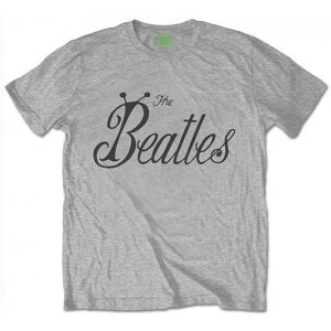 The Beatles Bug Logo Mens XX-Large T-Shirt - Grey