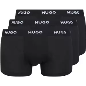 Hugo 3 Pack Boxer Shorts - Black