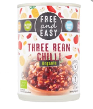 Free & Easy Three Bean Chilli - 400g