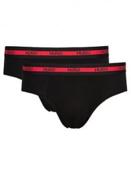 Hugo Boss 2 Pack Block Colour Waistband Briefs Black Size L Men