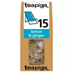 Teapigs Lemon & Ginger Tea Bags, One Size