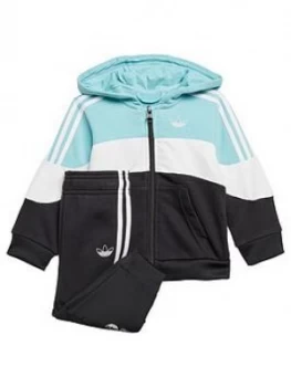 Boys, adidas Originals Bx2.0 Fz Hoodie, Blue, Size 18-24 Months