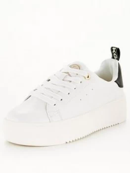 Kg Lighter Lace Up Trainer - White