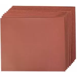 Silverline - Aluminium Oxide Hand Sheets 10pce - 4 x 60, 2 x 80, 120, 240G