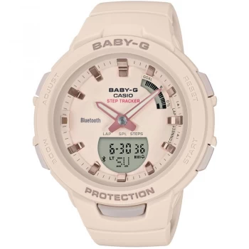 Casio White And Cream 'G-Squad Bluetooth Step Tracker' Chronograph Watch - BSA-B100-4A1ER