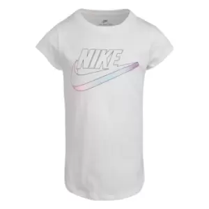 Nike Pearlescent T Shirt Infant Girls - White