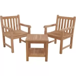 Out&out Original - out & out Morris - Teak Bistro Table Set - 2 Seats