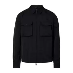 CALVIN KLEIN Heavy Crinkle Nylon Shirt Jacket - Black