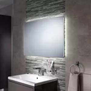 Rectangular LED Bathroom Mirror with Demister 900 x 600mm - Eden