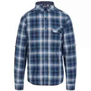 Trespass Mens Shougle Shirt (XXS) (Navy Check)