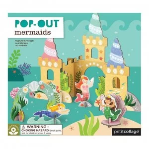 Petit Collage Petit Mermaid Pop Out Game - Multi