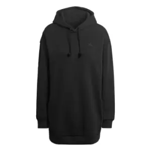 adidas ALL SZN Fleece Long Hoodie Womens - Black