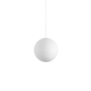 Carta Indoor Globe Ceiling Pendant Lamp 1 Light White, E27