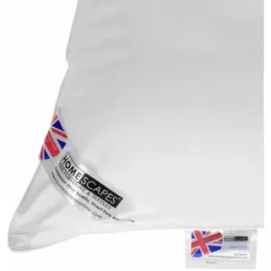 Hotel Quality Super Microfibre King Size Pillow - White - Homescapes