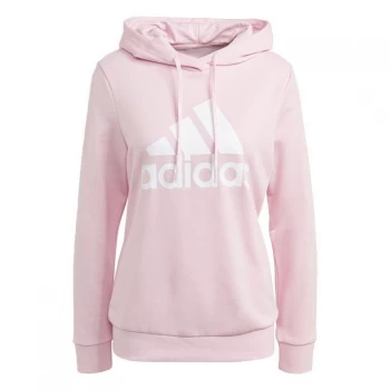 adidas Essentials Relaxed Logo Hoodie Womens - Clear Pink / White