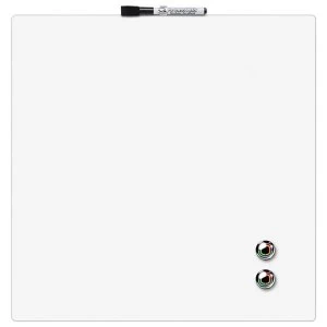 Rexel 360 x 360mm Magnetic Dry Erase Board Square Tile White