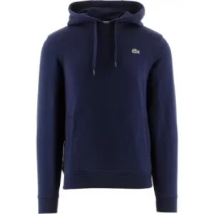 Lacoste Navy Hooded Fleece Sweatshirt