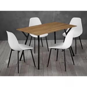 LPD Lisbon Dining Set With 4 Chairs