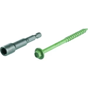 Wickes Timber Drive Screws - 100mm Pack of 25