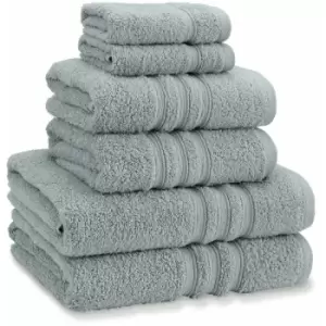 Catherine Lansfield Zero Twist 100% Micro Yarn Cotton 6 Piece Towel Bale, Sage Green