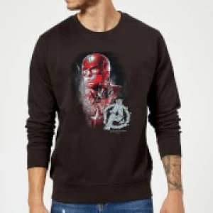 Avengers Endgame Captain America Brushed Sweatshirt - Black - XL