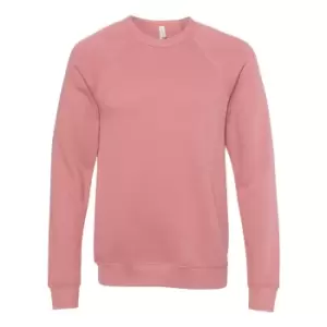 Bella + Canvas Unisex Adult Fleece Raglan Sweatshirt (XS) (Mauve)