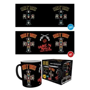 Guns N Roses Cross Heat Change Mug