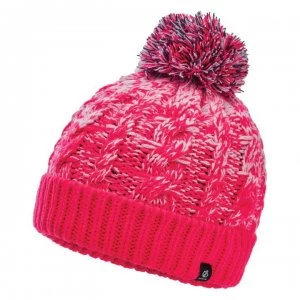 Dare2B Lively II Knit Bobble Beanie - Neon Pink