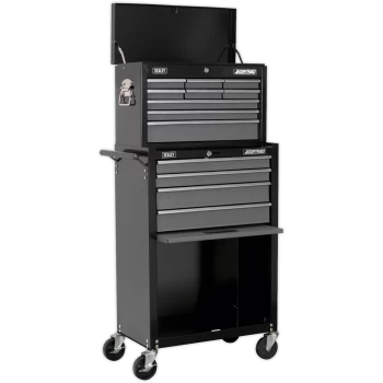 Sealey American Pro 13 Drawer Roller Cabinet and Tool Chest Black / Grey