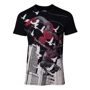 Marvel Comics - Miles Morales Print Mens X-Large T-Shirt - Black