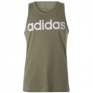 adidas Mens Graphic Tank Top - RawKhaki/White