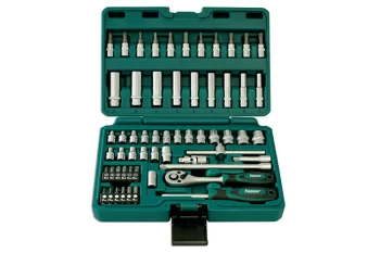 Kamasa 56017 Socket Set 58pc 1/4"D - Chrome Vanadium