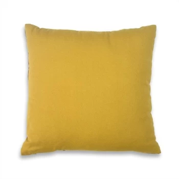 Linens and Lace and Lace Cotton Velvet Cushion - Ochre