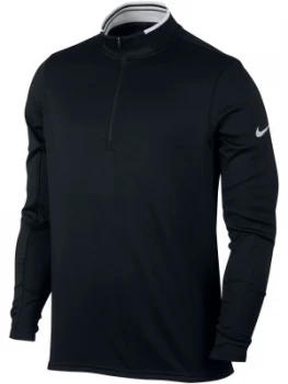 Mens Nike Dri Fit Half Zip Jumper Black