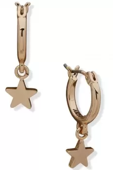 Ladies DKNY Jewellery Star Huggie Earrings 04G00304